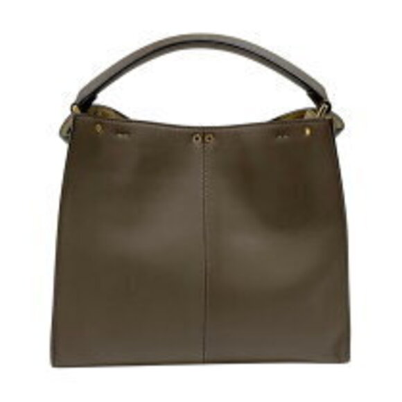 Fendi Peekaboo Lite Brown Calfskin Shoulder Bag - Picture 2 of 11